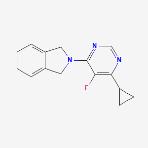 2-(6-cyclopropyl-5-fluoropyrimidin-4-yl)-2,3-dihydro-1H-isoindole