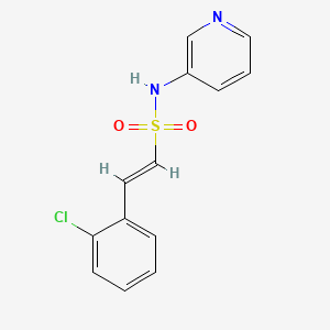molecular formula C13H11ClN2O2S B2925904 (E)-2-(2-chlorophenyl)-N-pyridin-3-ylethenesulfonamide CAS No. 1258829-28-5