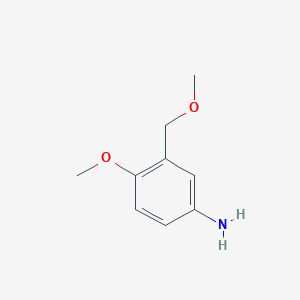 molecular formula C9H13NO2 B2925918 4-Methoxy-3-(methoxymethyl)aniline CAS No. 59907-64-1
