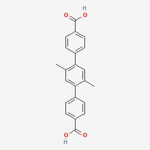 molecular formula C22H18O4 B2925920 2',5'-Dimethyl-[1,1':4',1''-terphenyl]-4,4''-dicarboxylic acid CAS No. 115213-33-7