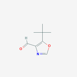 molecular formula C8H11NO2 B2925924 5-Tert-butyloxazole-4-carboxaldehyde CAS No. 911203-09-3