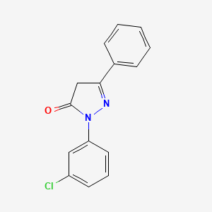 2-(3-Chlorophenyl)-5-phenyl-2,4-dihydro-3H-pyrazol-3-one