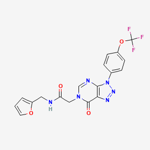 N-(furan-2-ylmethyl)-2-(7-oxo-3-(4-(trifluoromethoxy)phenyl)-3H-[1,2,3]triazolo[4,5-d]pyrimidin-6(7H)-yl)acetamide