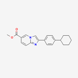 Methyl 2-(4-cyclohexylphenyl)imidazo[1,2-a]pyridine-6-carboxylate