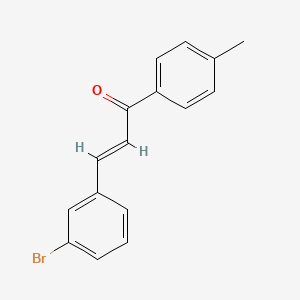molecular formula C16H13BrO B2925940 (E)-3-(3-bromophenyl)-1-(4-methylphenyl)prop-2-en-1-one CAS No. 1047680-88-5