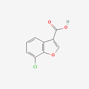 molecular formula C9H5ClO3 B2925944 7-氯-1-苯并呋喃-3-羧酸 CAS No. 1169490-60-1