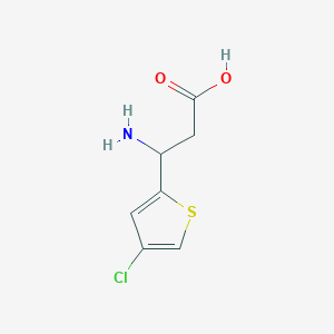 3-Amino-3-(4-chlorothiophen-2-yl)propanoic acid