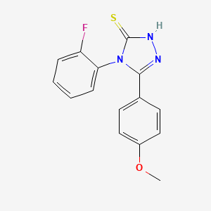 4-(2-fluorophenyl)-5-(4-methoxyphenyl)-4H-1,2,4-triazole-3-thiol