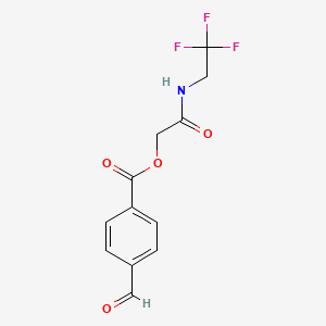 [2-Oxo-2-(2,2,2-trifluoroethylamino)ethyl] 4-formylbenzoate