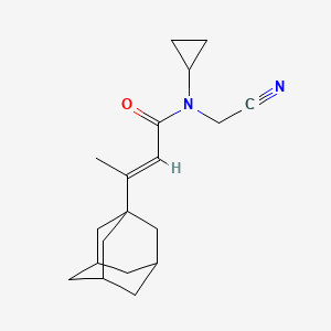 (E)-3-(1-Adamantyl)-N-(cyanomethyl)-N-cyclopropylbut-2-enamide
