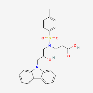 3-(N-(3-(9H-carbazol-9-yl)-2-hydroxypropyl)-4-methylphenylsulfonamido)propanoic acid