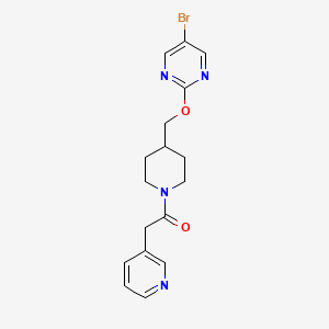 1-[4-[(5-Bromopyrimidin-2-yl)oxymethyl]piperidin-1-yl]-2-pyridin-3-ylethanone