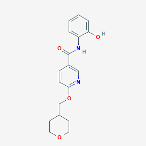 N-(2-hydroxyphenyl)-6-((tetrahydro-2H-pyran-4-yl)methoxy)nicotinamide
