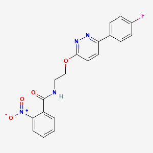 N-(2-((6-(4-fluorophenyl)pyridazin-3-yl)oxy)ethyl)-2-nitrobenzamide