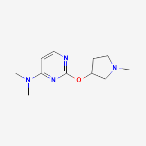 N,N-dimethyl-2-[(1-methylpyrrolidin-3-yl)oxy]pyrimidin-4-amine
