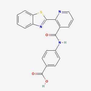 4-(2-(Benzo[d]thiazol-2-yl)nicotinamido)benzoic acid