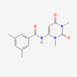 N-(1,3-dimethyl-2,6-dioxopyrimidin-4-yl)-3,5-dimethylbenzamide