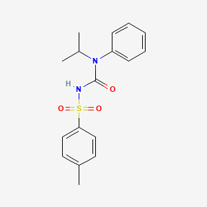 molecular formula C17H20N2O3S B2926015 {[(Isopropylanilino)carbonyl]amino}(4-methylphenyl)dioxo-lambda~6~-sulfane CAS No. 866009-66-7