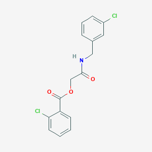 2-((3-Chlorobenzyl)amino)-2-oxoethyl 2-chlorobenzoate