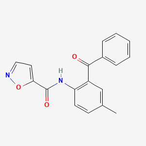 molecular formula C18H14N2O3 B2926021 N-(2-苯甲酰-4-甲苯基)异恶唑-5-甲酰胺 CAS No. 941957-38-6