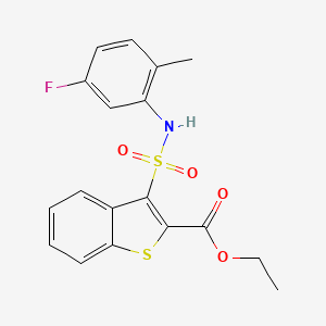 Ethyl 3-[(5-fluoro-2-methylphenyl)sulfamoyl]-1-benzothiophene-2-carboxylate