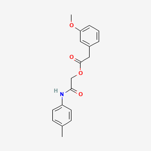 2-[(4-Methylphenyl)amino]-2-oxoethyl (3-methoxyphenyl)acetate