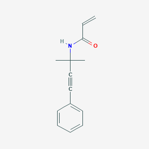 molecular formula C14H15NO B2926051 N-(2-Methyl-4-phenylbut-3-yn-2-yl)prop-2-enamide CAS No. 2361657-89-6