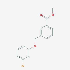 molecular formula C15H13BrO3 B2926095 Methyl 3-((3-bromophenoxy)methyl)benzoate CAS No. 148255-19-0