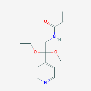 molecular formula C14H20N2O3 B2926106 N-(2,2-Diethoxy-2-pyridin-4-ylethyl)prop-2-enamide CAS No. 2305479-99-4