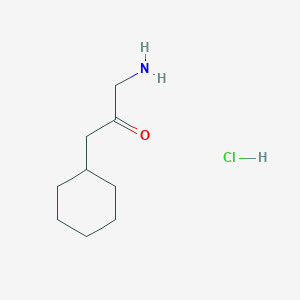 molecular formula C9H18ClNO B2926110 1-Amino-3-cyclohexylpropan-2-one hydrochloride CAS No. 2089258-26-2