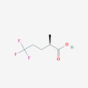 molecular formula C6H9F3O2 B2926134 (2R)-5,5,5-Trifluoro-2-methylpentanoic acid CAS No. 2248183-43-7