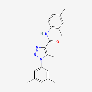 molecular formula C20H22N4O B2926157 N-(2,4-二甲苯基)-1-(3,5-二甲苯基)-5-甲基-1H-1,2,3-三唑-4-甲酰胺 CAS No. 866872-34-6