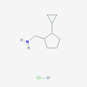 molecular formula C9H18ClN B2926183 (2-环丙基环戊基)甲胺盐酸盐 CAS No. 1909319-95-4