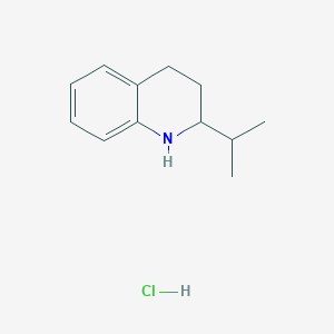 molecular formula C12H18ClN B2926187 2-(Propan-2-yl)-1,2,3,4-tetrahydroquinoline hydrochloride CAS No. 1394042-86-4