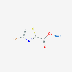 molecular formula C4HBrNNaO2S B2926192 Sodium 4-bromothiazole-2-carboxylate CAS No. 2172596-90-4