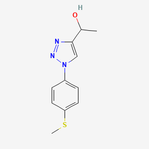1-{1-[4-(methylsulfanyl)phenyl]-1H-1,2,3-triazol-4-yl}ethan-1-ol