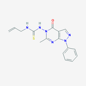 N-allyl-N'-(6-methyl-4-oxo-1-phenyl-1,4-dihydro-5H-pyrazolo[3,4-d]pyrimidin-5-yl)thiourea