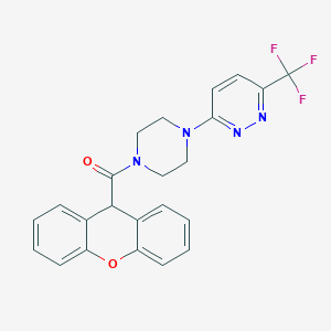 [4-[6-(Trifluoromethyl)pyridazin-3-yl]piperazin-1-yl]-(9H-xanthen-9-yl)methanone
