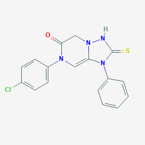 7-(4-chlorophenyl)-1-phenyl-2-thioxo-1,2,3,7-tetrahydro[1,2,4]triazolo[1,5-a]pyrazin-6(5H)-one