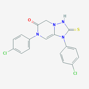 1,7-bis(4-chlorophenyl)-2-thioxo-1,2,3,7-tetrahydro[1,2,4]triazolo[1,5-a]pyrazin-6(5H)-one