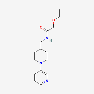 molecular formula C15H23N3O2 B2926240 2-乙氧基-N-((1-(吡啶-3-基)哌啶-4-基)甲基)乙酰胺 CAS No. 2034378-37-3