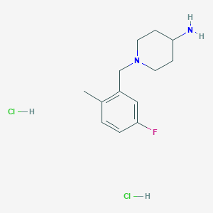 B2926247 1-(5-Fluoro-2-methylbenzyl)piperidin-4-amine dihydrochloride CAS No. 1286275-30-6