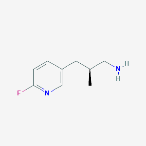 (2S)-3-(6-Fluoropyridin-3-yl)-2-methylpropan-1-amine