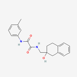 molecular formula C20H22N2O3 B2926274 N1-((2-羟基-1,2,3,4-四氢萘-2-基)甲基)-N2-(间甲苯基)草酰胺 CAS No. 1421500-92-6