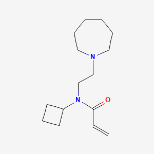 molecular formula C15H26N2O B2926283 N-[2-(azepan-1-yl)ethyl]-N-cyclobutylprop-2-enamide CAS No. 2094694-94-5