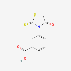 molecular formula C10H7NO3S2 B2926294 3-(4-氧代-2-硫代噻唑烷-3-基)苯甲酸 CAS No. 259812-55-0