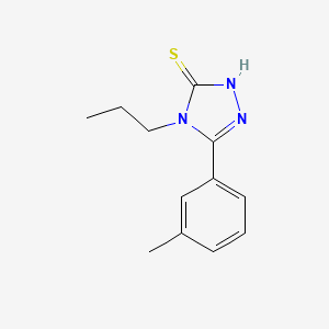 molecular formula C12H15N3S B2926323 5-(3-methylphenyl)-4-propyl-4H-1,2,4-triazole-3-thiol CAS No. 885460-02-6
