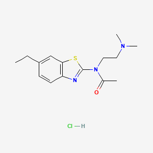 N-(2-(dimethylamino)ethyl)-N-(6-ethylbenzo[d]thiazol-2-yl)acetamide hydrochloride