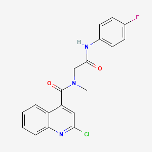 2-[1-(2-chloroquinolin-4-yl)-N-methylformamido]-N-(4-fluorophenyl)acetamide