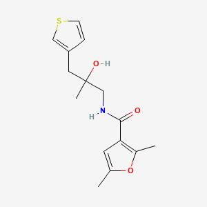 N-[2-hydroxy-2-methyl-3-(thiophen-3-yl)propyl]-2,5-dimethylfuran-3-carboxamide